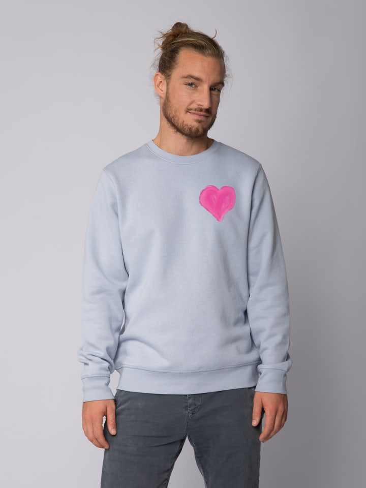 

Толстовка wat Apparel Pink Heart, цвет serene blue