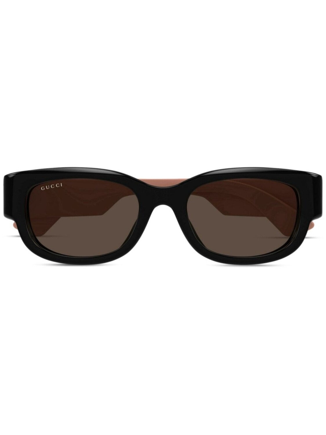 

Gucci Eyewear солнцезащитные очки с логотипом Interlocking G, черный