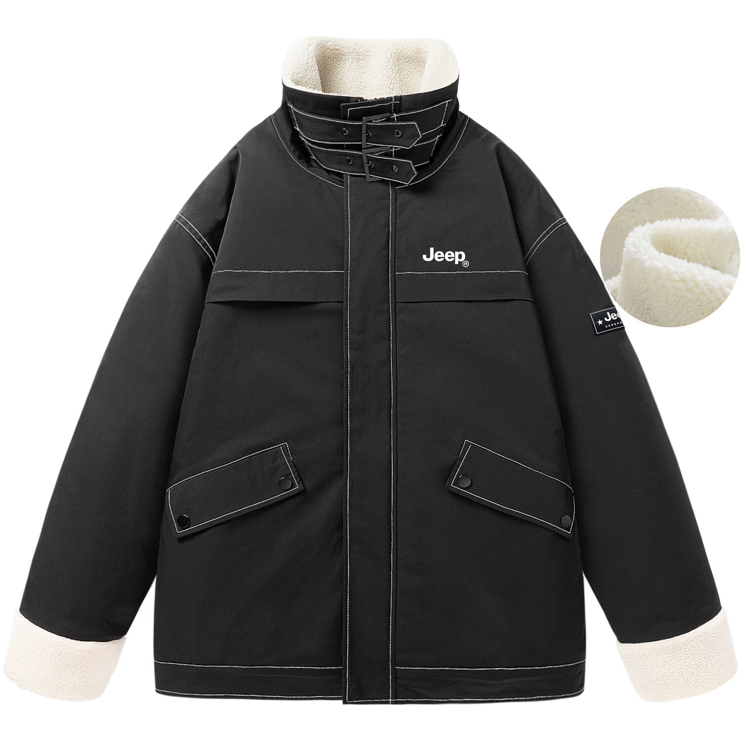 

Стеганая куртка унисекс Jeep, цвет Black Gray