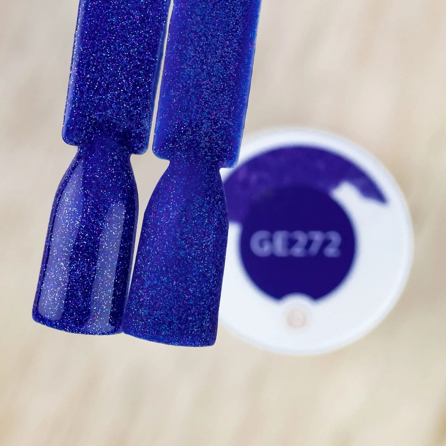 Синий гибридный лак для ногтей «Night Drift Blue» 10 мл Pb Nails — фото 3