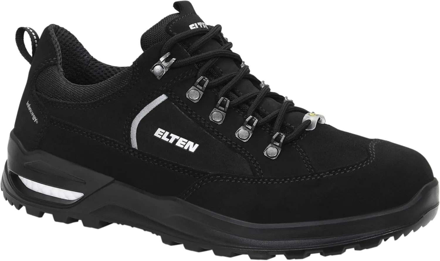 Рабочие ботинки ELTEN Ronan XXF Black Low ESD O2, женские и мужские, кожаные, легкие, классического дизайна, черный