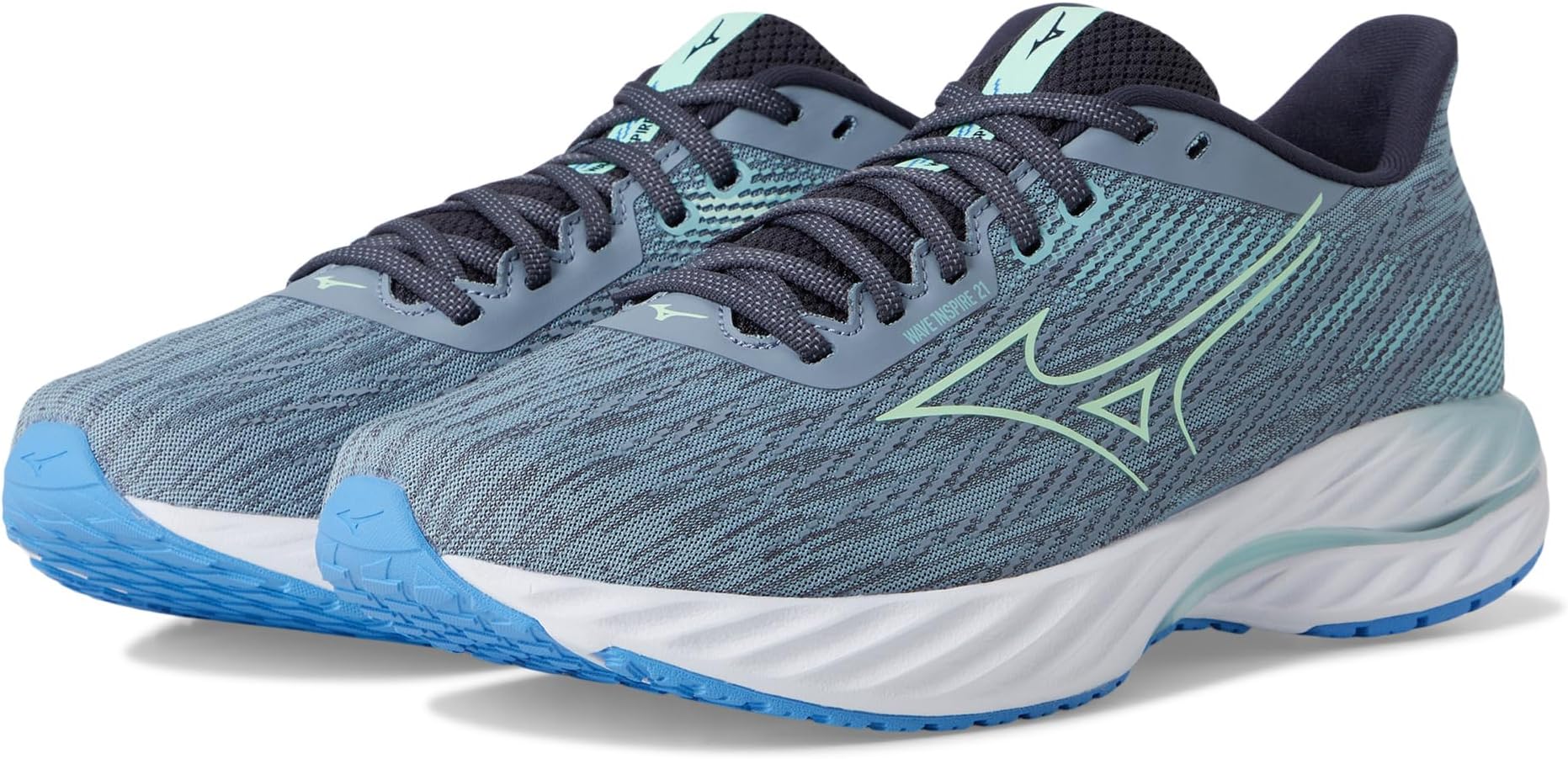 

Кроссовки Mizuno Wave Inspire 21, цвет Tradewinds/Neo Mint