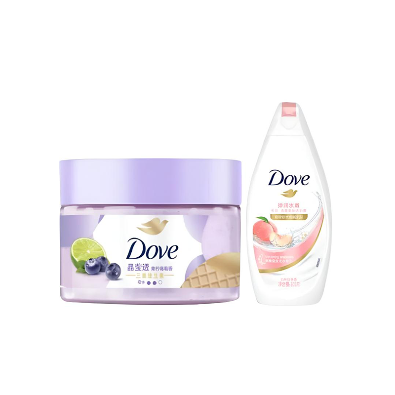 

Набор для ухода с ароматом мороженого скраб увлажняющий эффект 280г+200г Dove