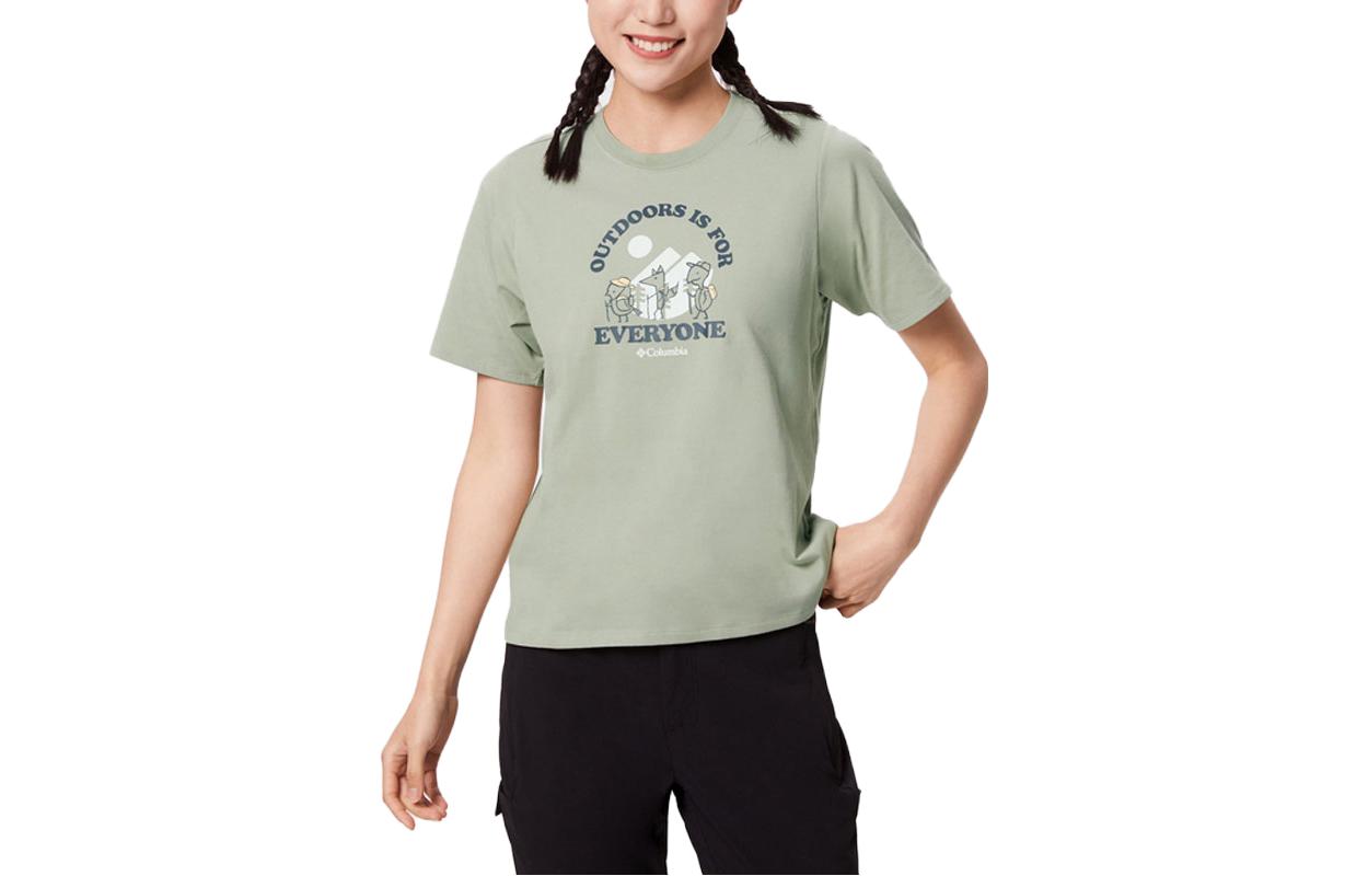 

Columbia Футболка женская зеленая