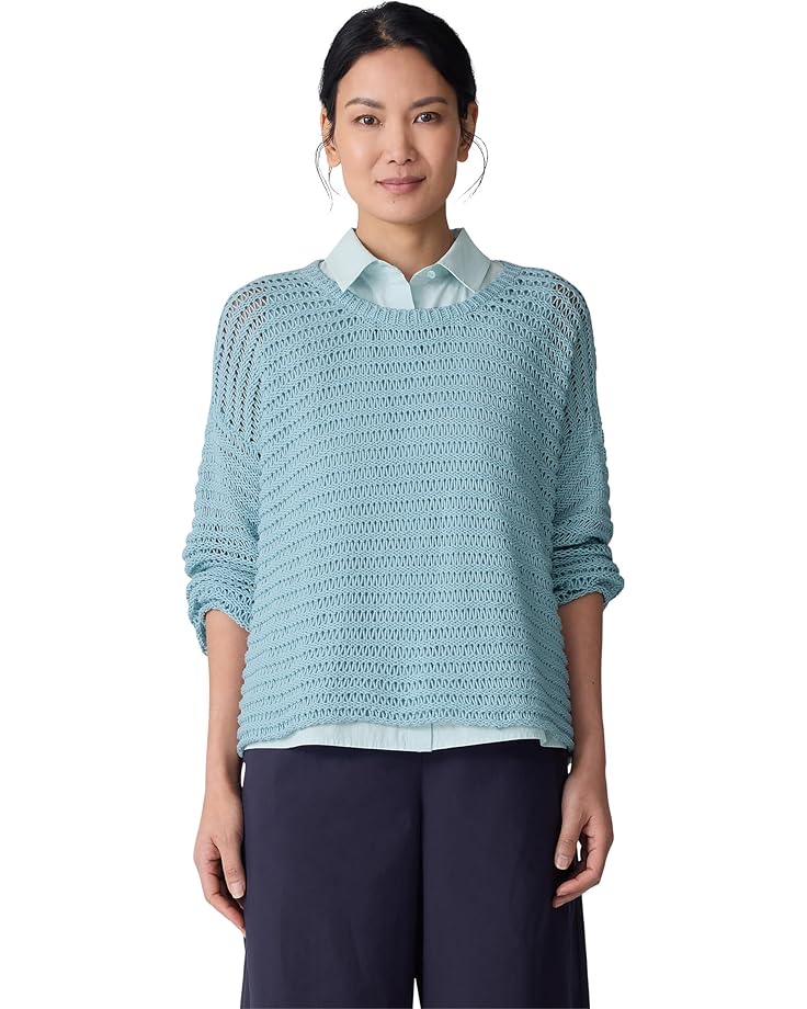 

Свитер Eileen Fisher Crew Neck Sweater, цвет Pale Sky