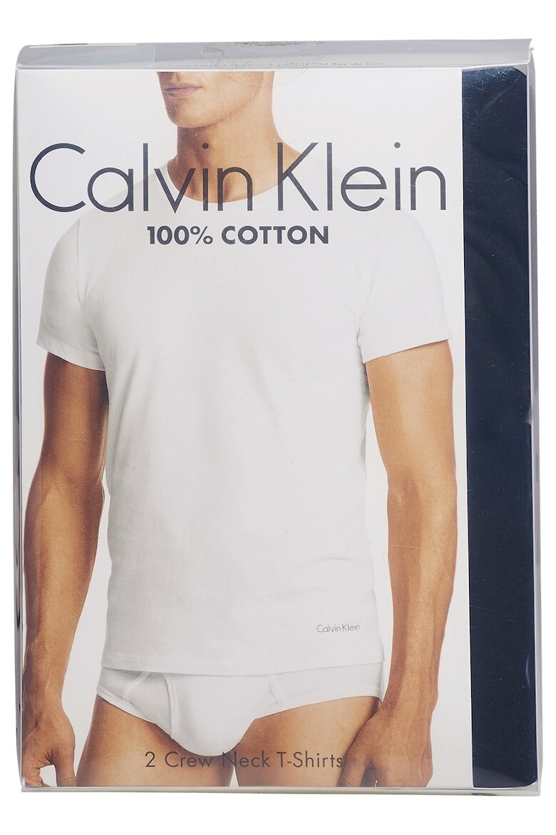 Комплект футболок Calvin Klein S/S V-Neck 2 шт., белый — фото 3