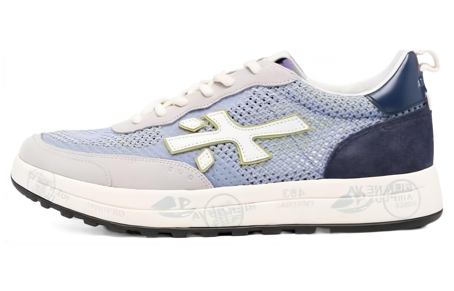 

Кроссовки Premiata Lifestyle Shoes Men Low-top Blue, синий
