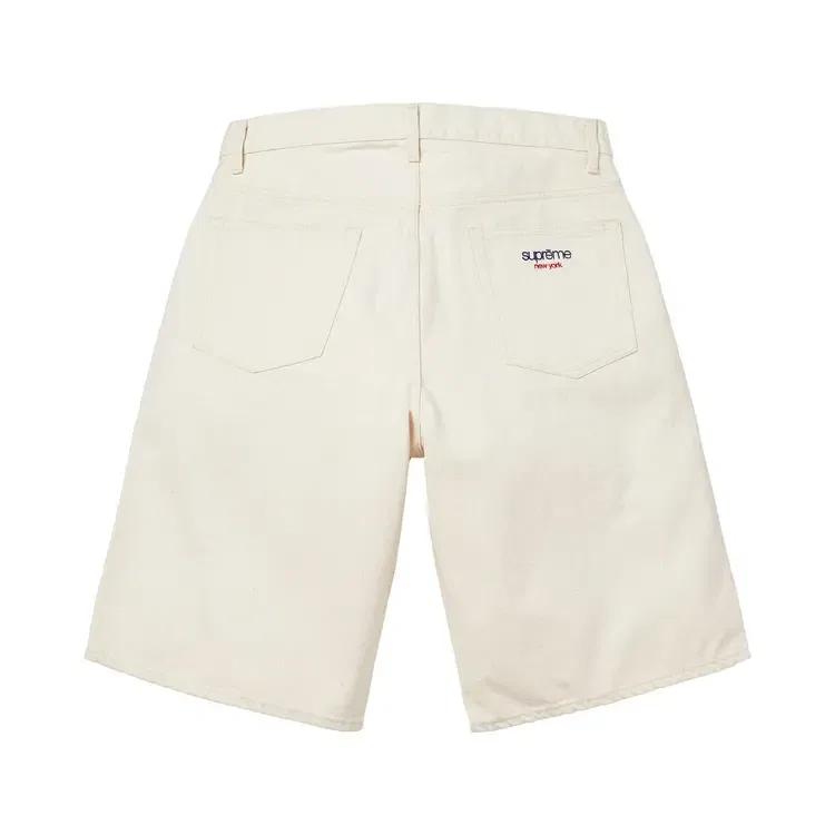 Джинсовые шорты багги Supreme Selvedge, кремовый — фото 2