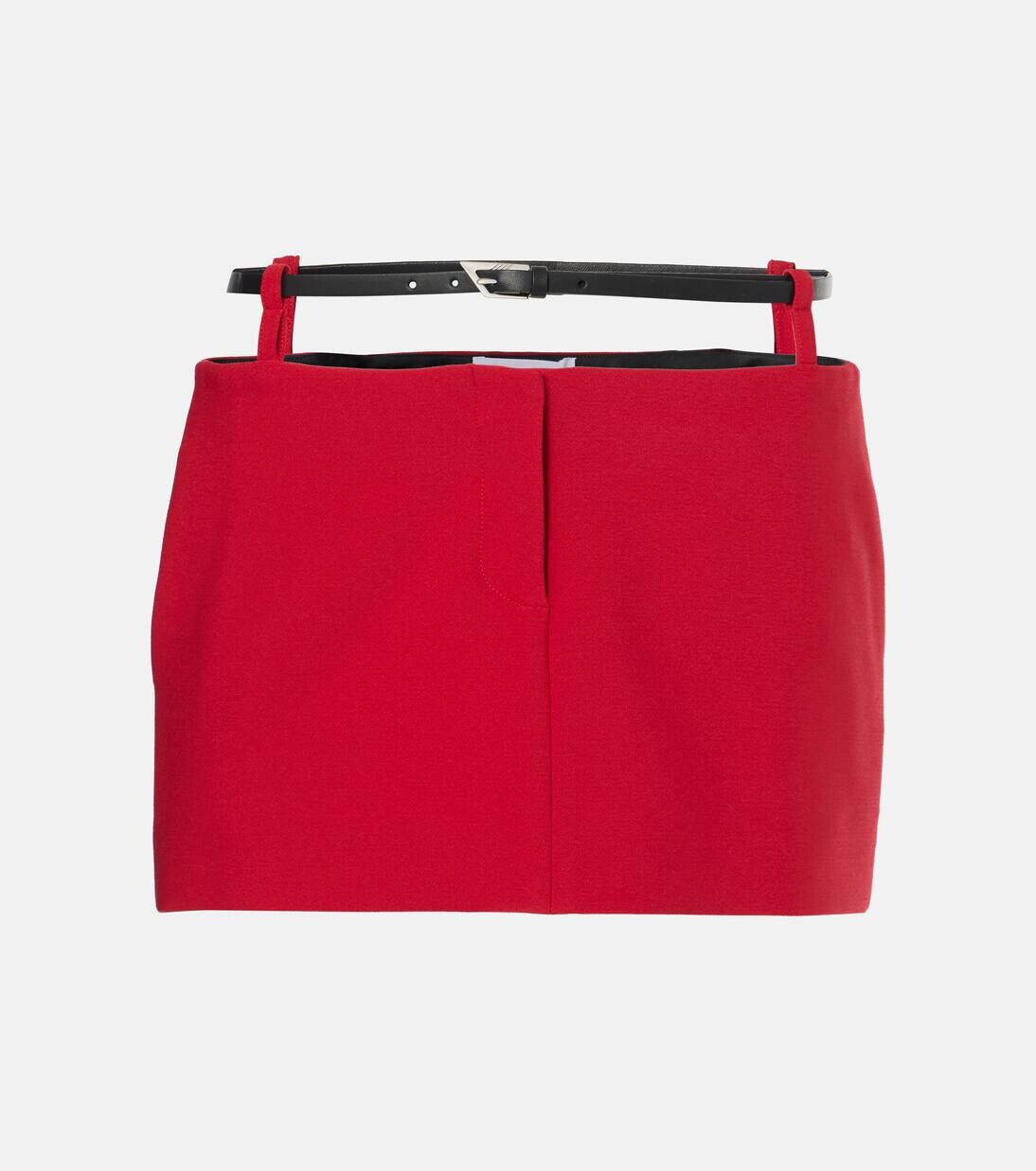 

Мини-юбка с вырезом The Attico, цвет vibrant red