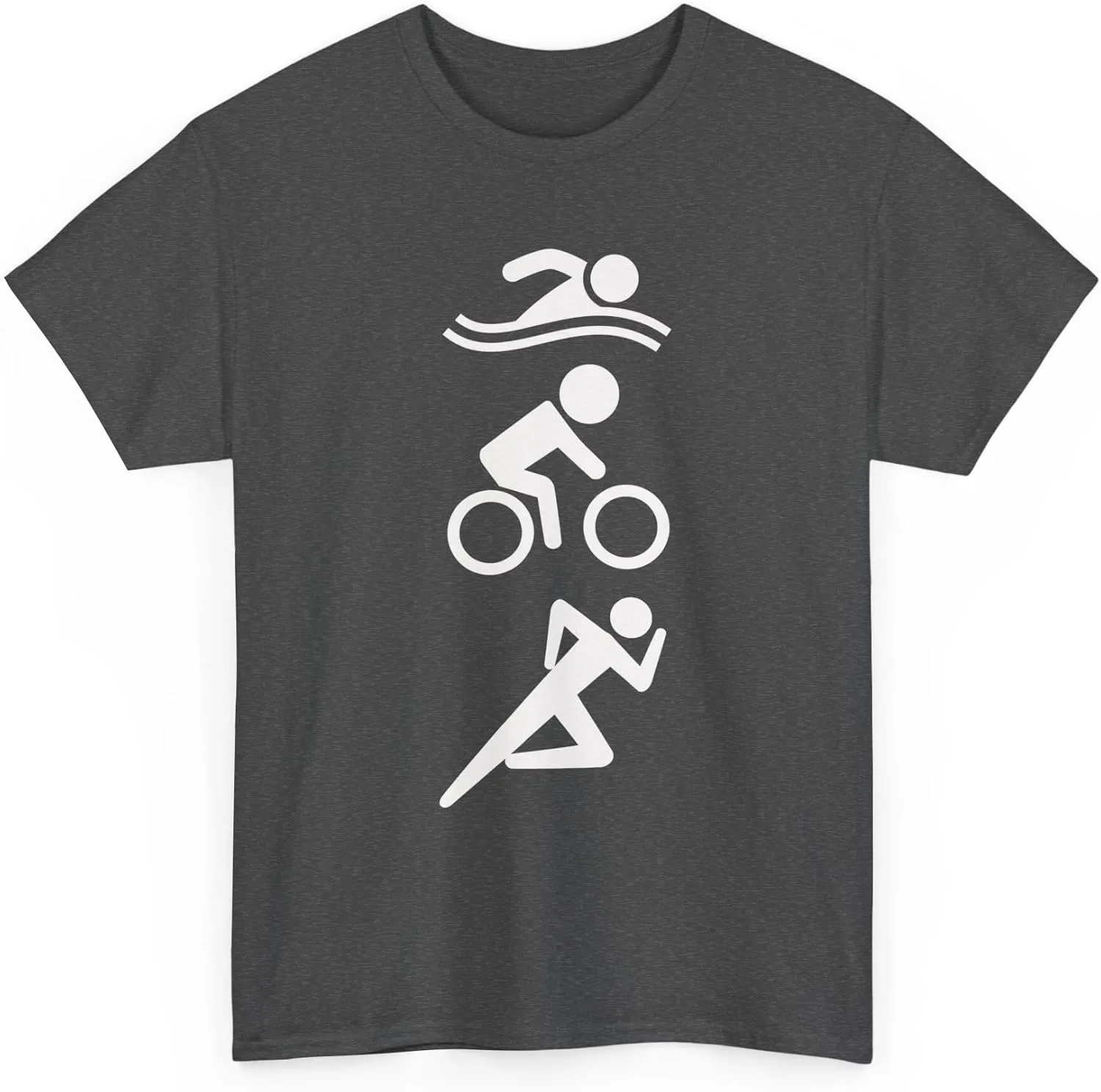 Футболка Unisex Heavy Cotton для триатлона Swim Bike Run