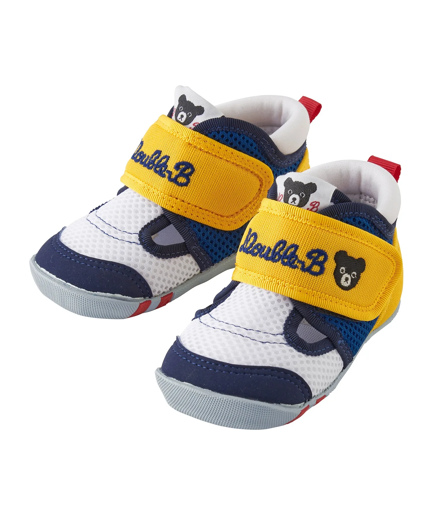 Детские первые ботиночки из двойного рашеля DOUBLE_B FIRST BABY SHOES синие