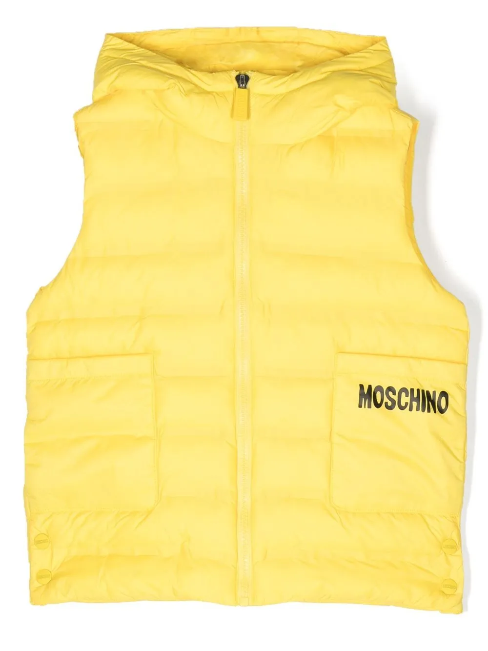 

Дутый жилет Teddy Bear Moschino Kids, желтый