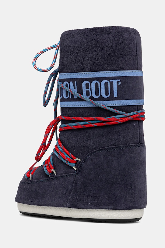 Детские замшевые зимние ботинки MB ICON SUEDE LACES Moon Boot, темно-синий — фото 3