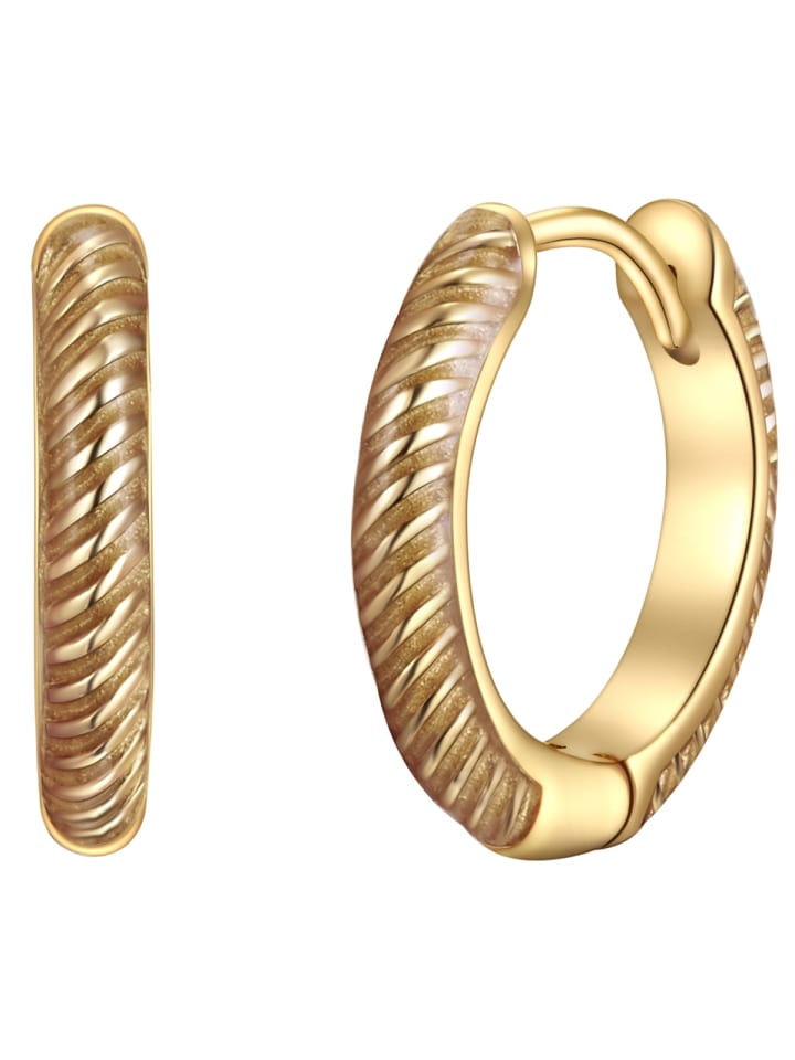 

Glanzstücke München Серьги-кольца из стерлингового серебра с покрытием из желтого золота