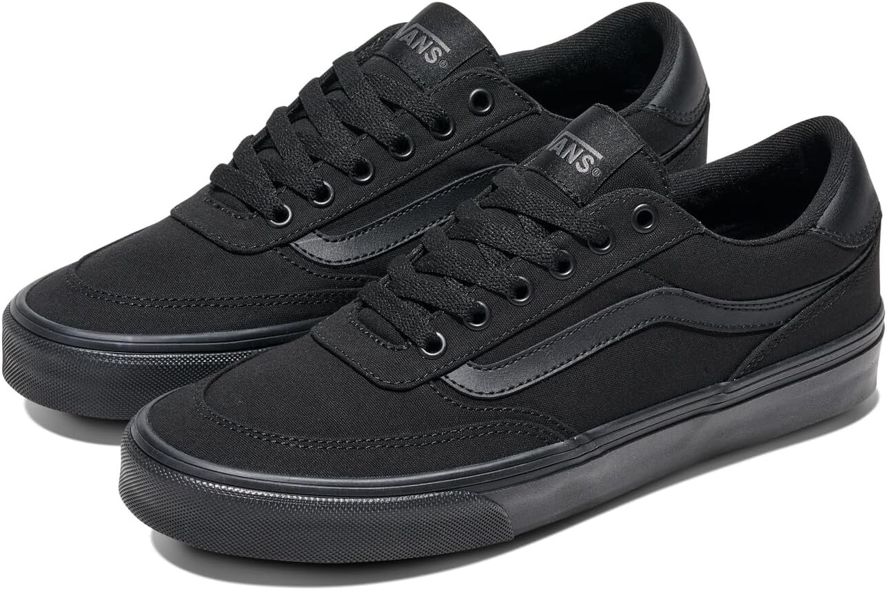 Vans Mens Brooklyn Ls Shoe | Кроссовки Low-top для повседневной носки, прогулок, работы и моды, Canvas Black/Black — фото 2