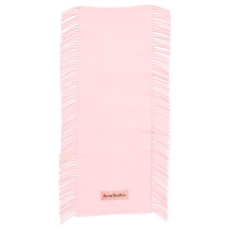 

Acne Studios Шерстяной шарф с бахромой, Pink