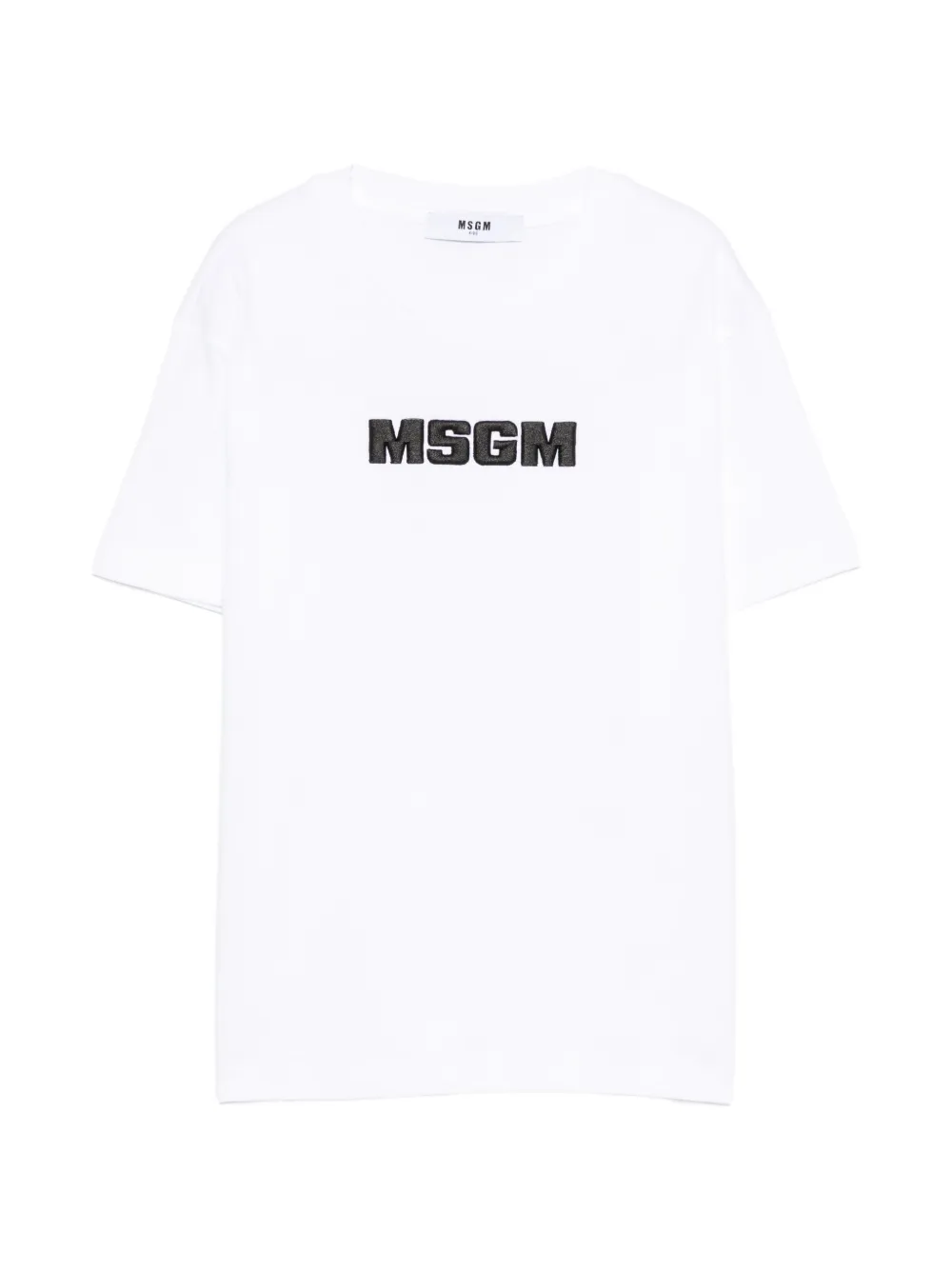 

Футболка с вышитым логотипом Msgm Kids, белый