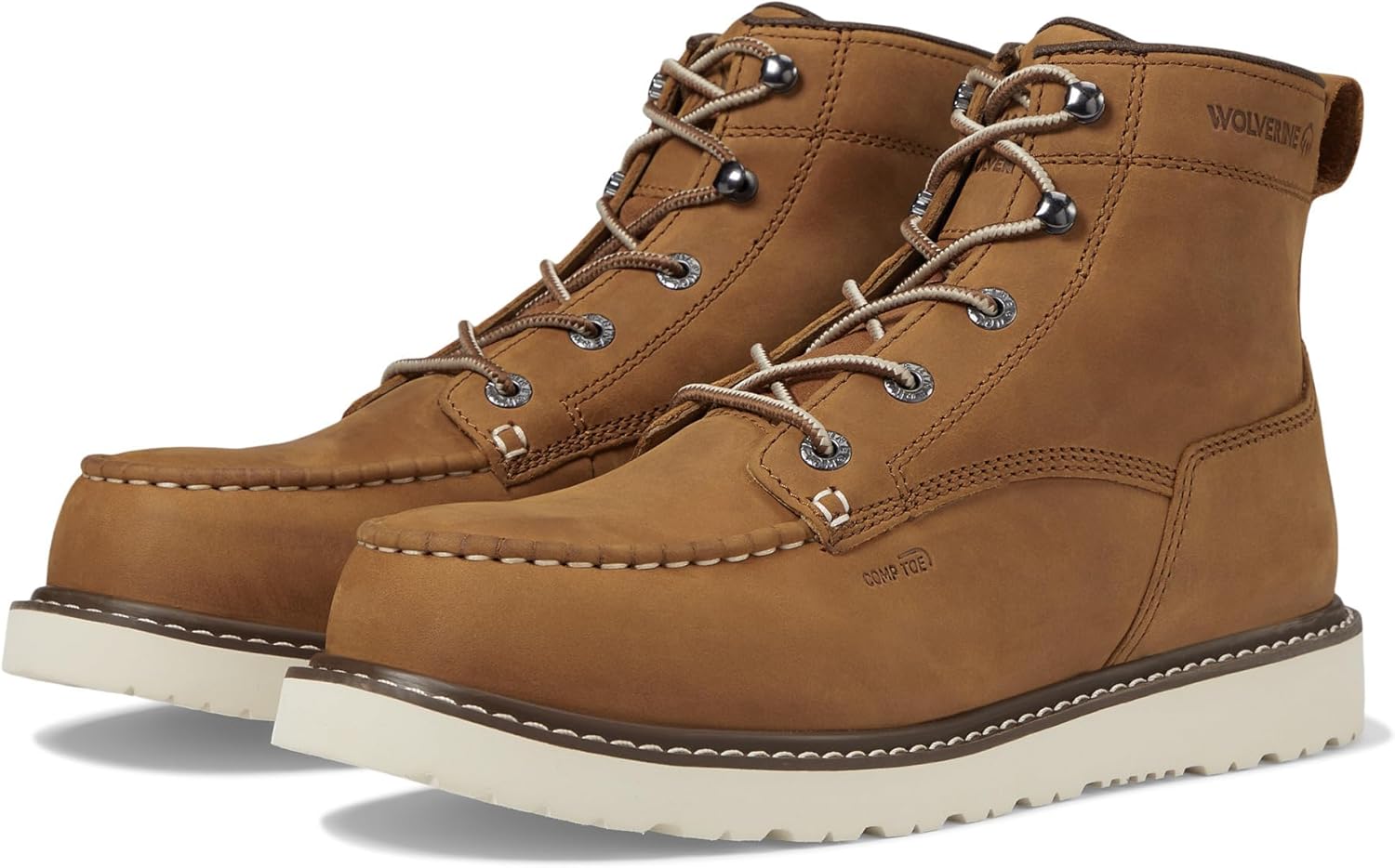 

Мужские ботинки Wolverine Trade Wedge 6 без подкладки с композитным носком, Tan