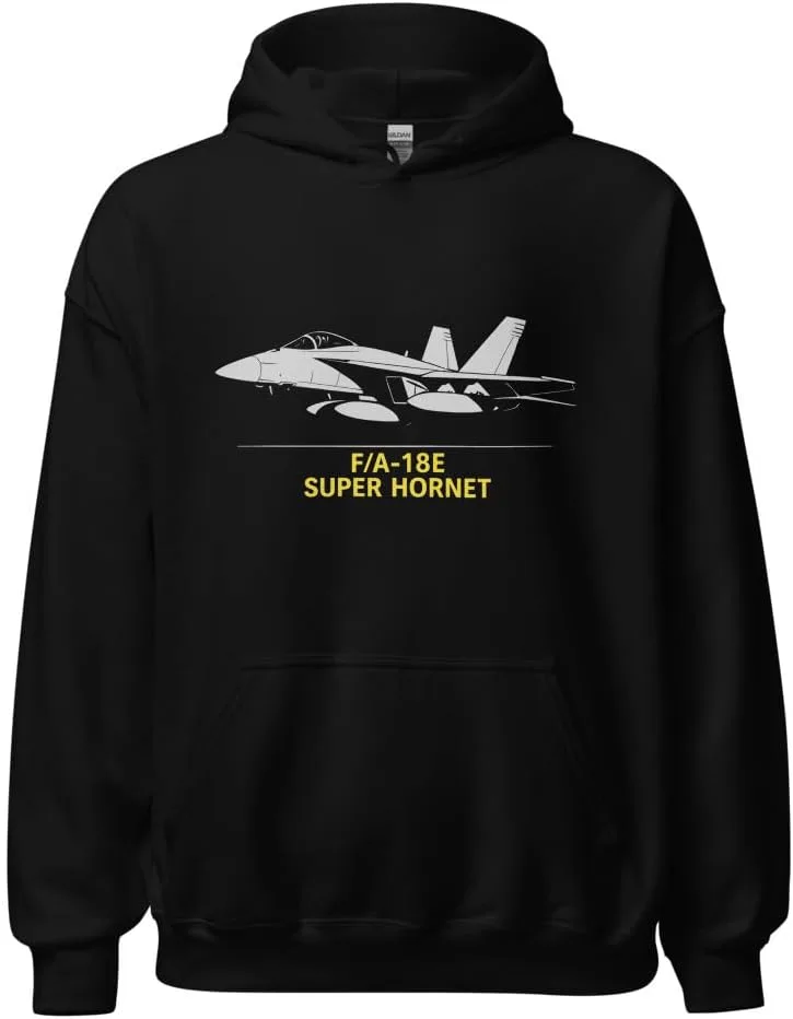 Generic Толстовка F/A-18E Super Hornet - тактическая футболка с истребителем в цвете Navy