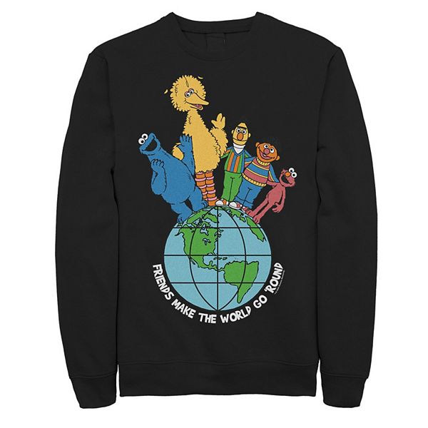 

Толстовка Big & Tall Sesame Street Friends Make the World Go Round Licensed Character