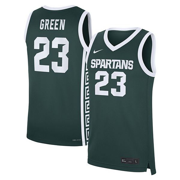 Мужская баскетбольная майка draymond green green michigan state spartans road replica Nike — фото 2