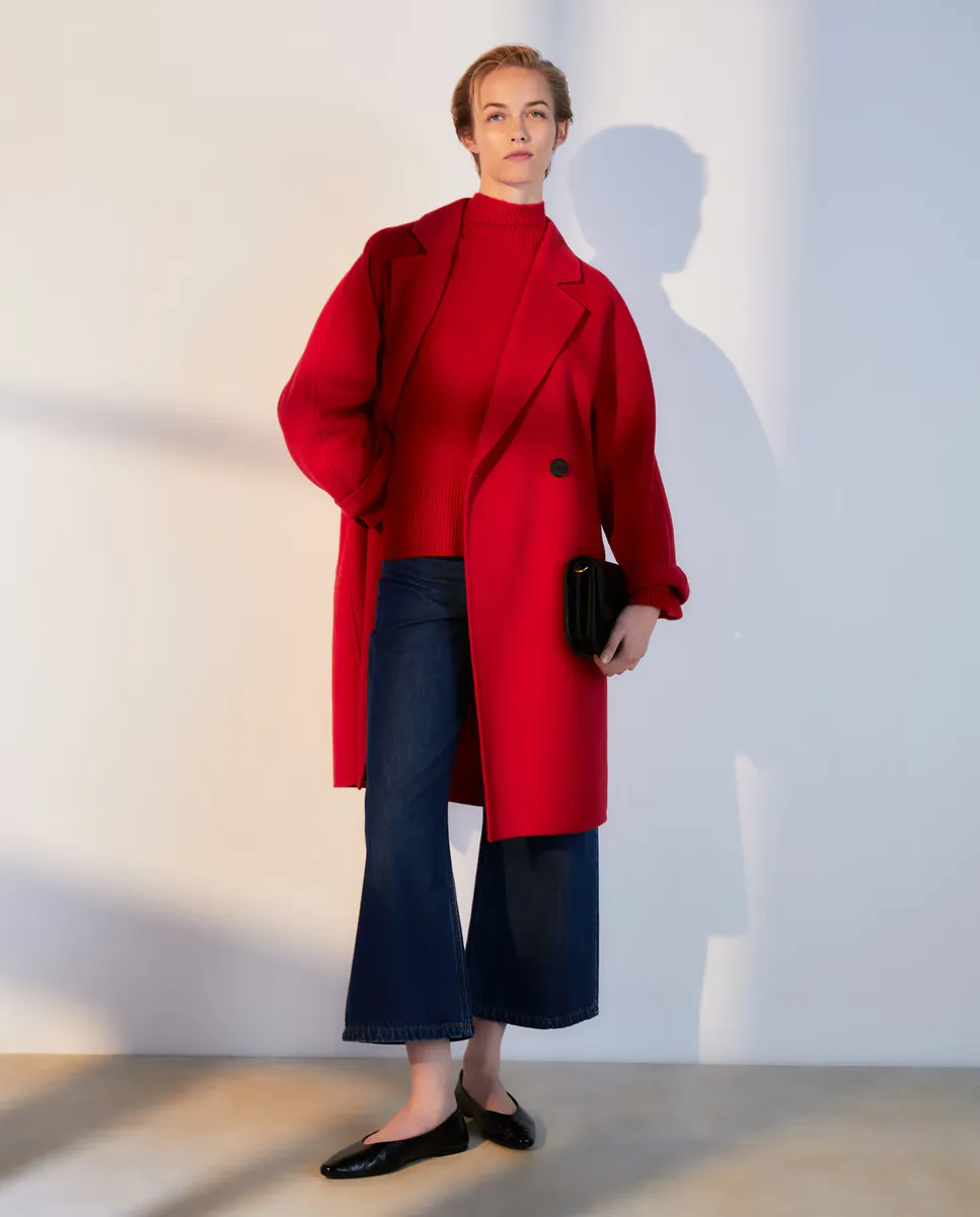 

Базовый женский свитер с круглым вырезом Woman El Corte Inglés, цвет 600 Rojo