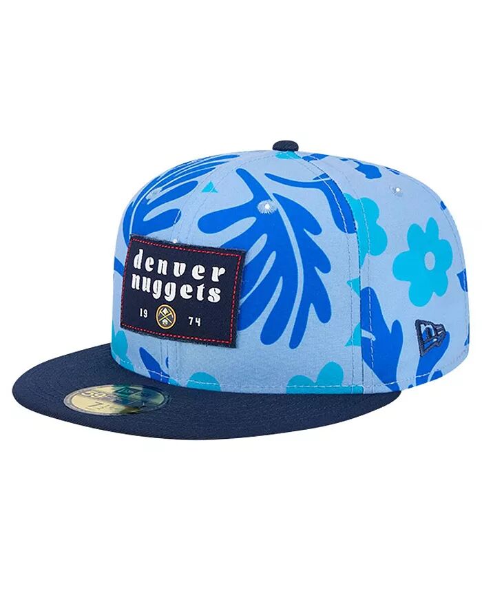 

Мужская синяя приталенная шляпа Denver Nuggets Palm Fronds 59FIFTY 2 тона New Era, синий