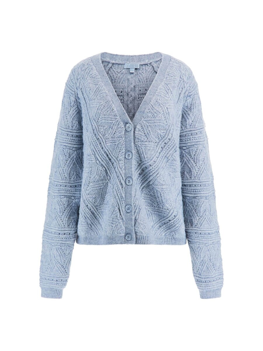 

Вязаный кардиган GUESS Knit Cardigan, светло-синий