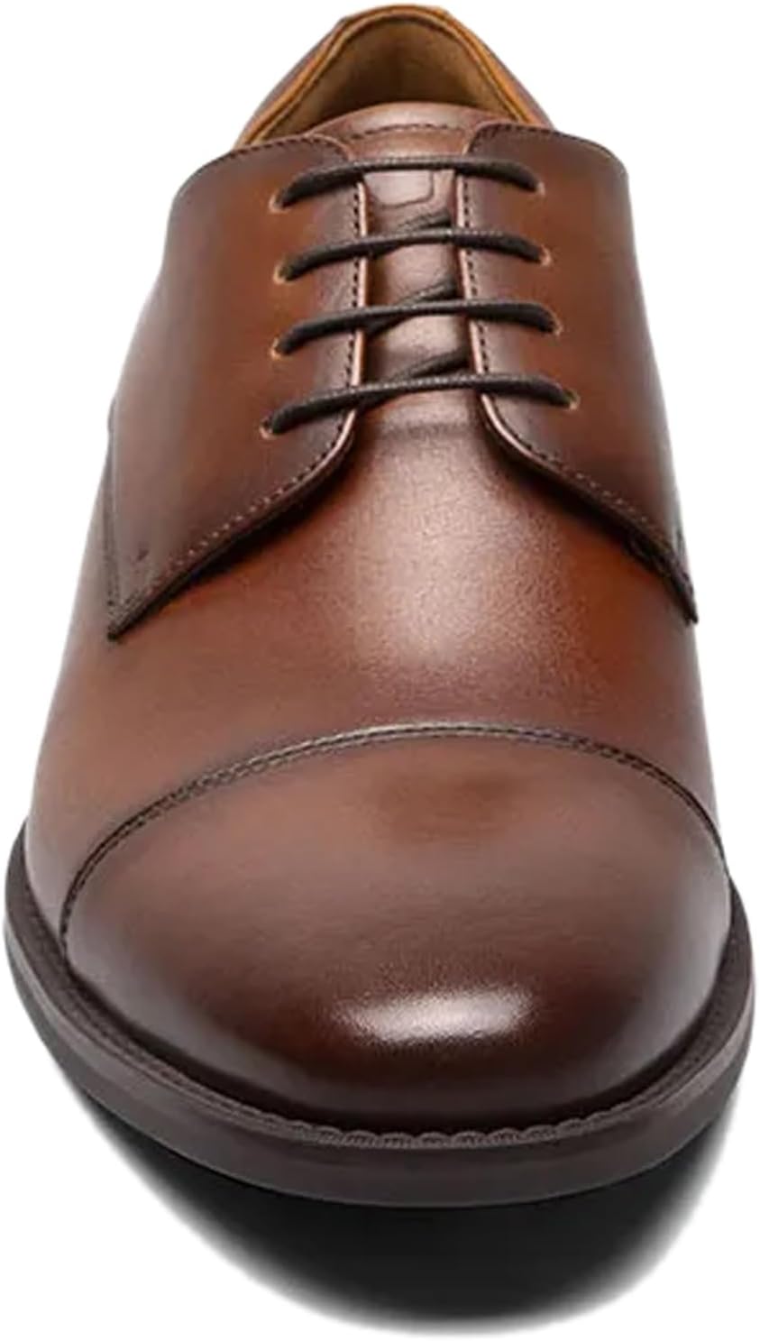 Мужские туфли Florsheim, оксфорды Santucci с носком-каплей, Cognac — фото 4
