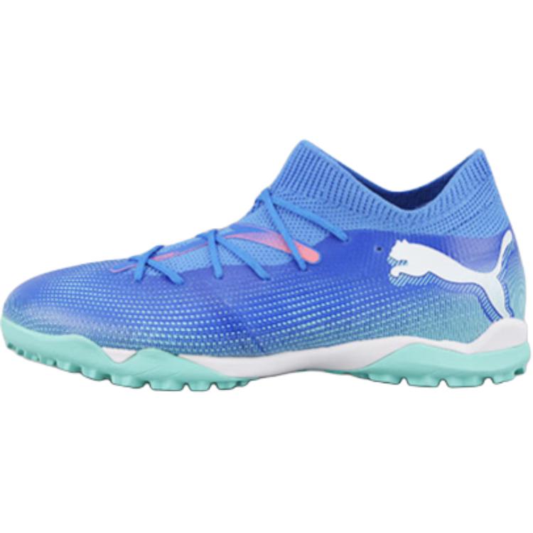 

FUTURE 7 Детские футбольные бутсы мидтоп синие PUMA, Синий/Белый