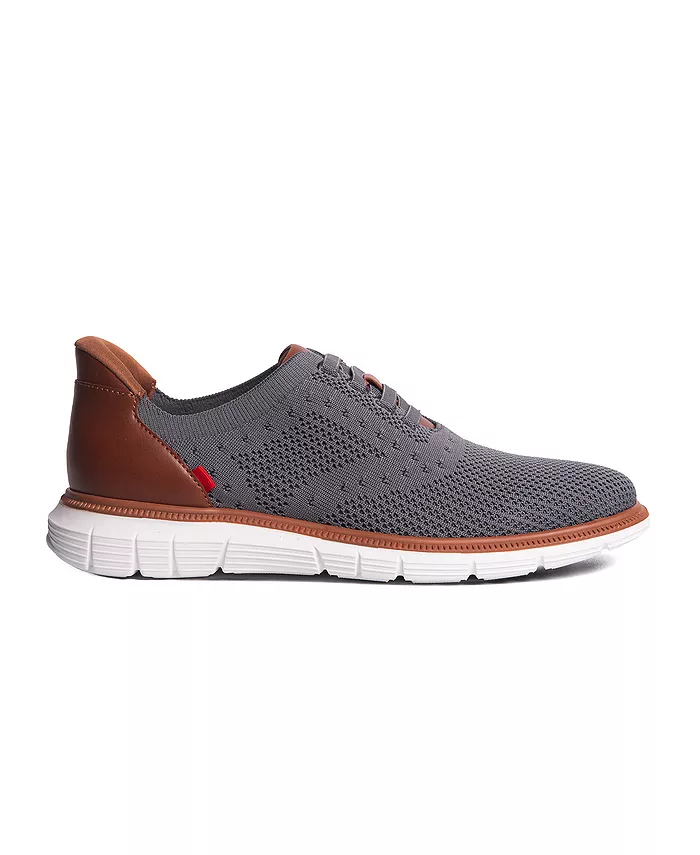 Charles Ave мужские оксфорды с технологией Hands-Free Slip On легкая сетчатая модель Marc Joseph New York, серый — фото 2