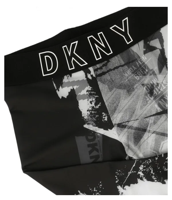 Леггинсы Slim fit Dkny Kids, черный — фото 3