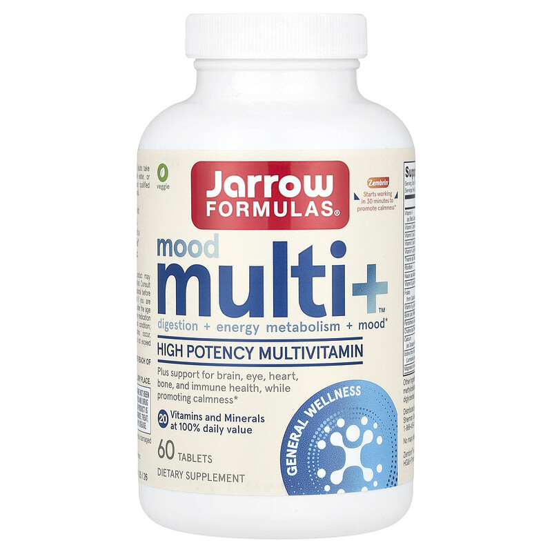 

Jarrow Formulas, Mood Multi + , 60 таблеток