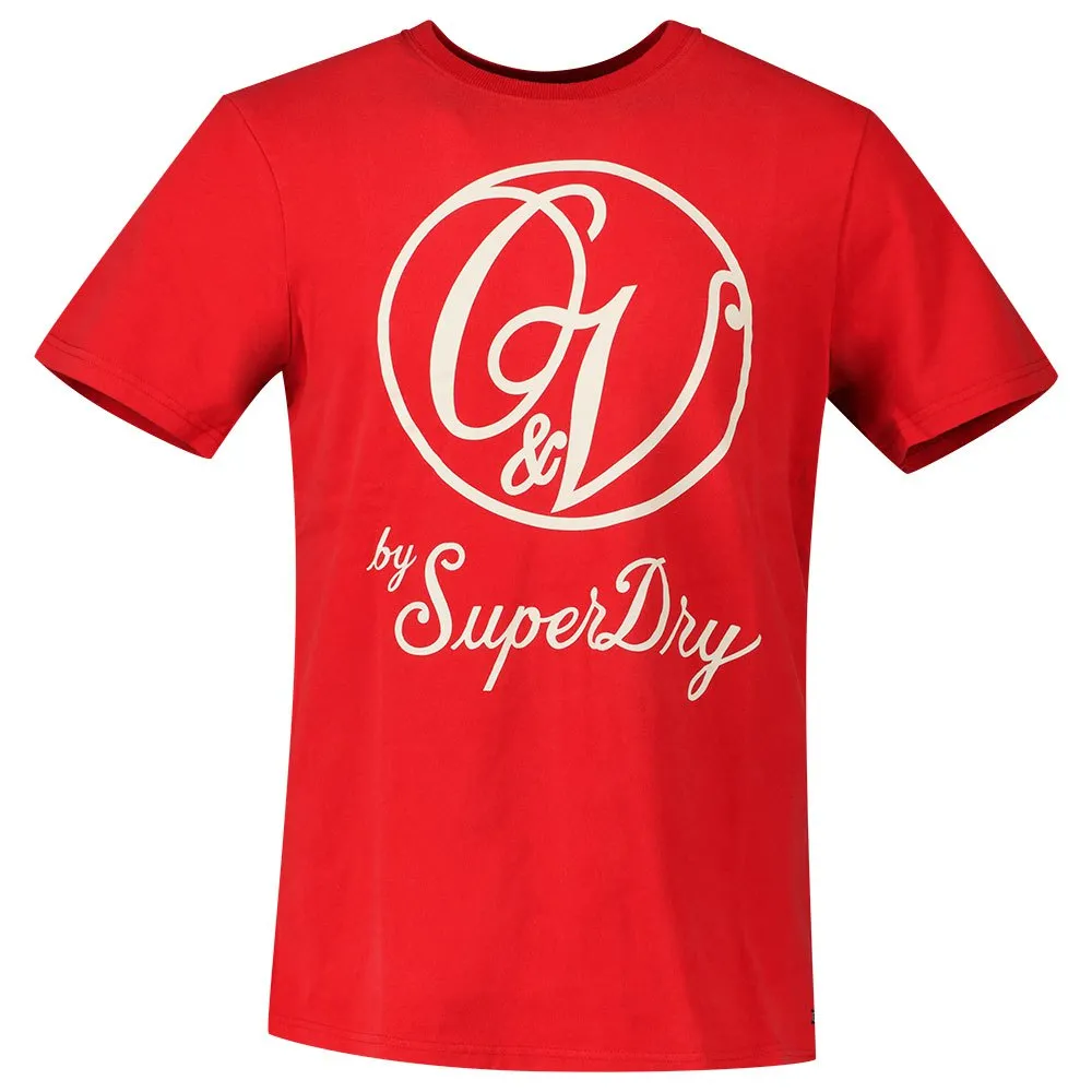 

Футболка Superdry Vintage Ov Monogram, красный