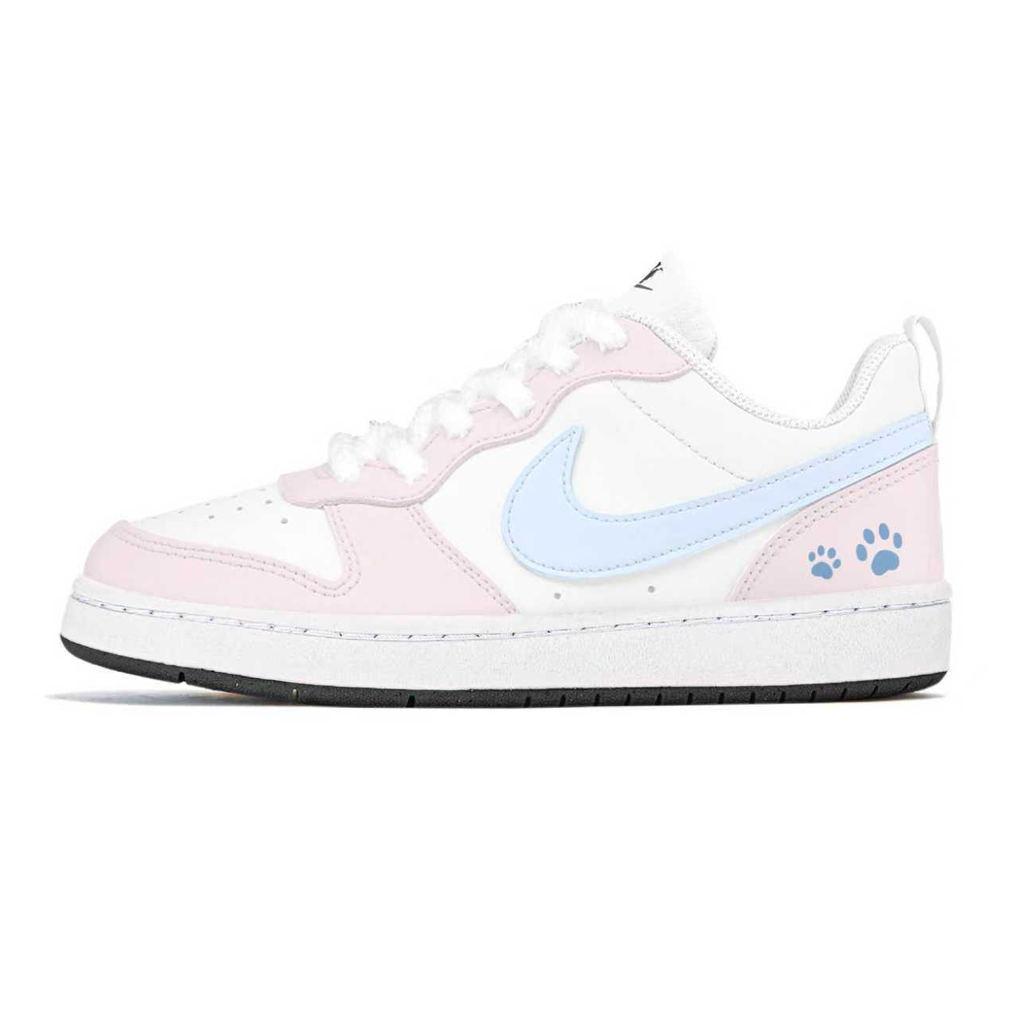 

Nike Court borough sleeping cat vanilla устойчивые к скольжению и истиранию низкие кроссовки для скейтбординга pink детские