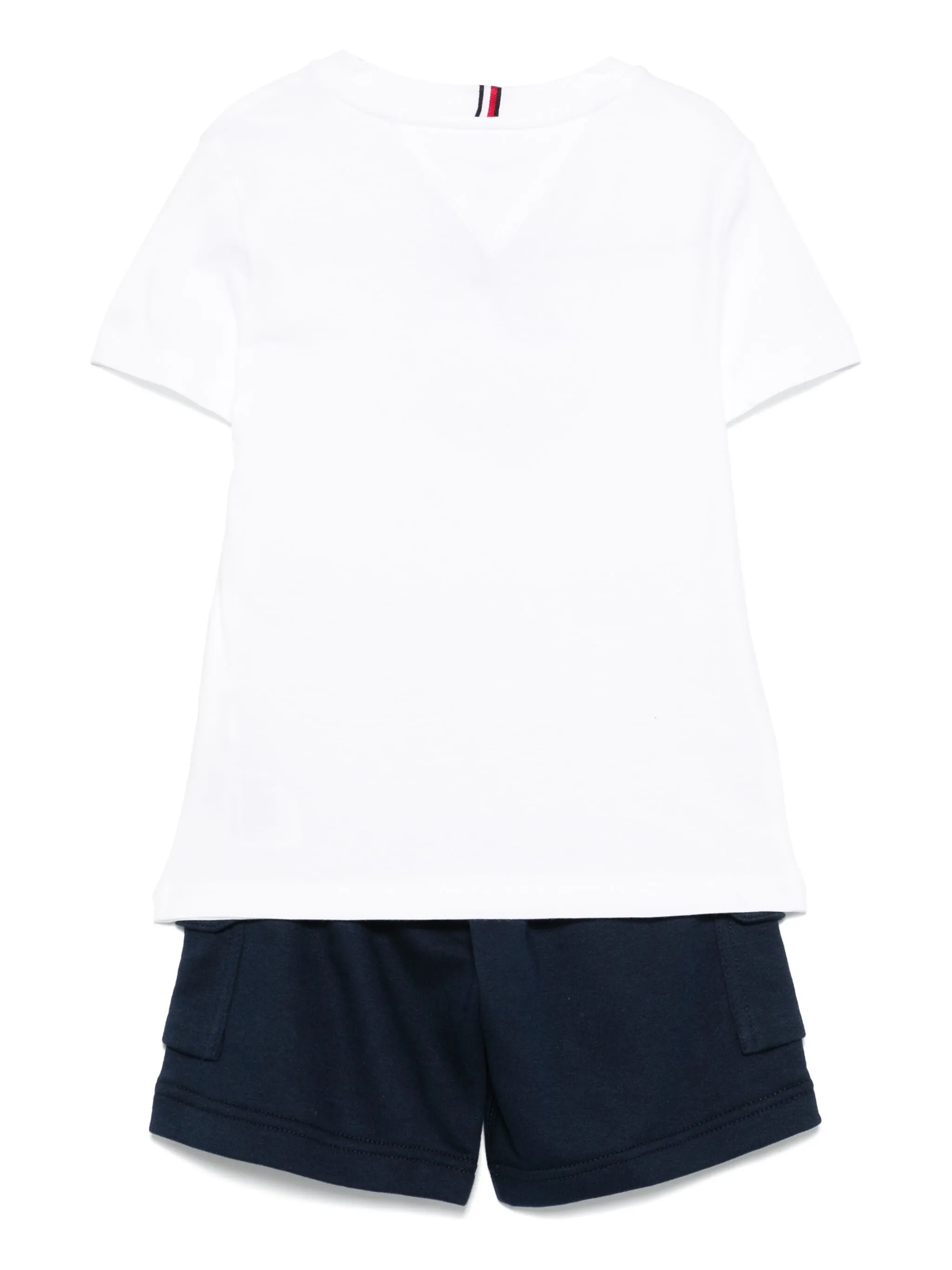 Комплект из футболки и шортов с логотипом Tommy Hilfiger Junior, белый — фото 2