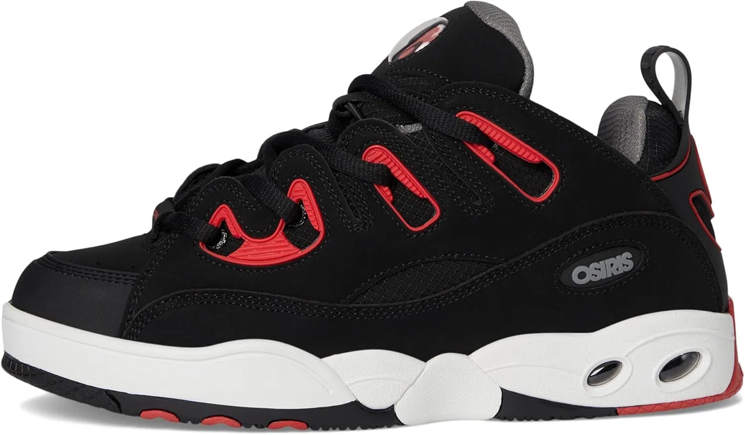 Кроссовки Osiris D3 E, Black/Charcoal/Red — фото 4