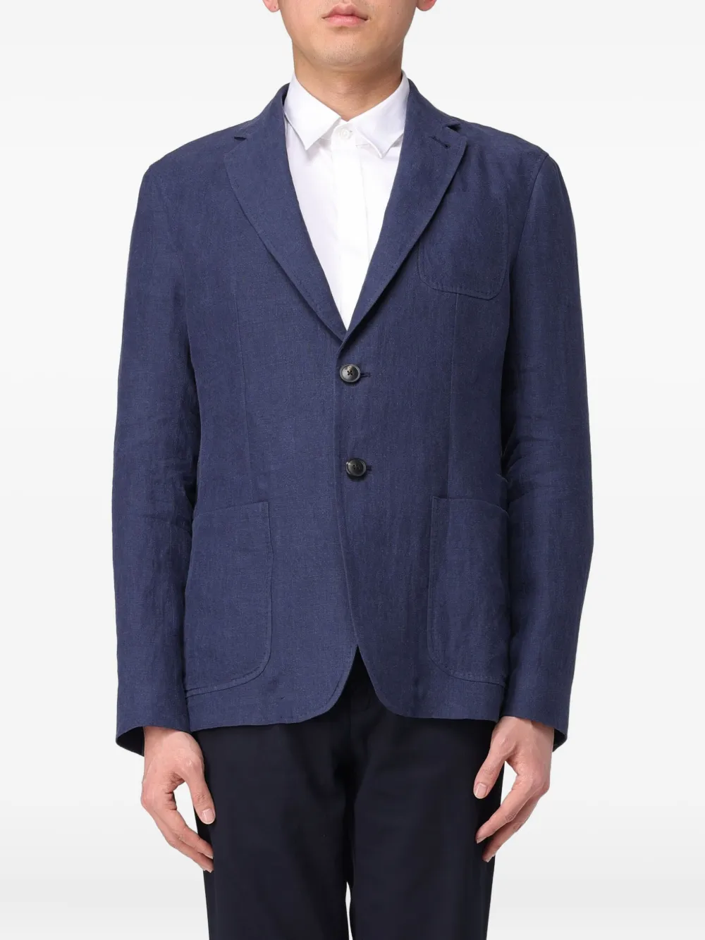 

Однобортный пиджак Giorgio Armani, синий