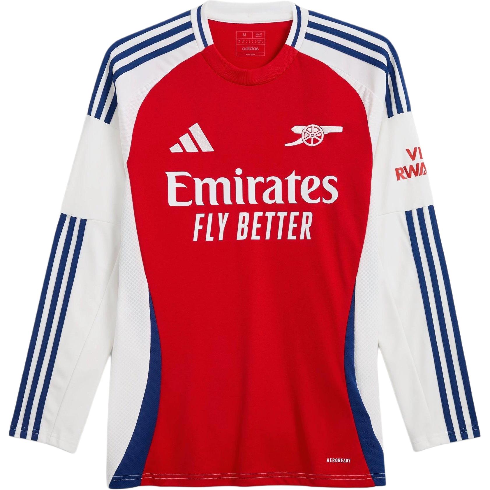 Домашняя футболка Arsenal 24/25 с длинными рукавами Adidas, красный/белый — фото 3