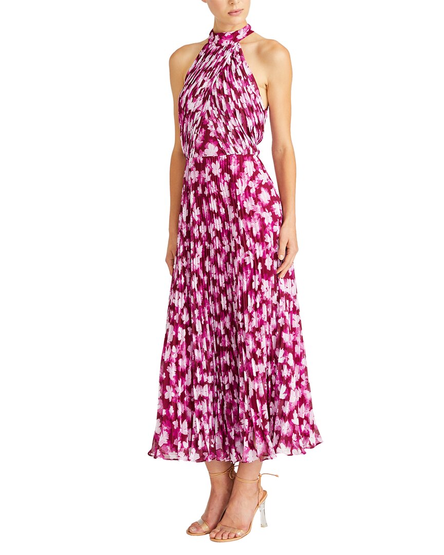 

Платье миди из шифона ML Monique Lhuillier Lauren, черный