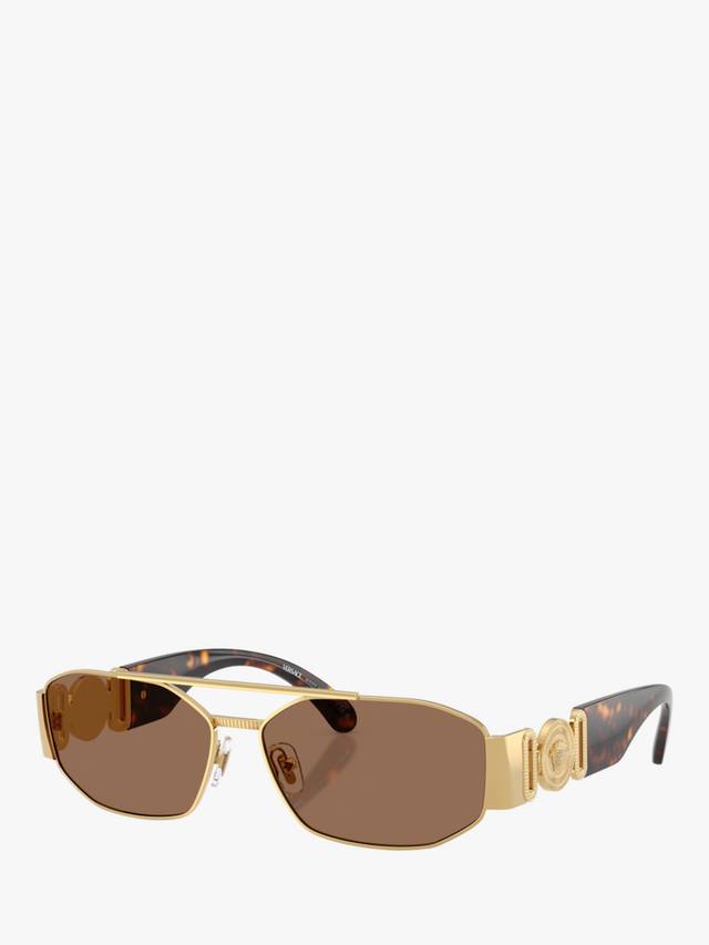 

Мужские солнцезащитные очки VE2287 Irregular Versace, Gold/Brown