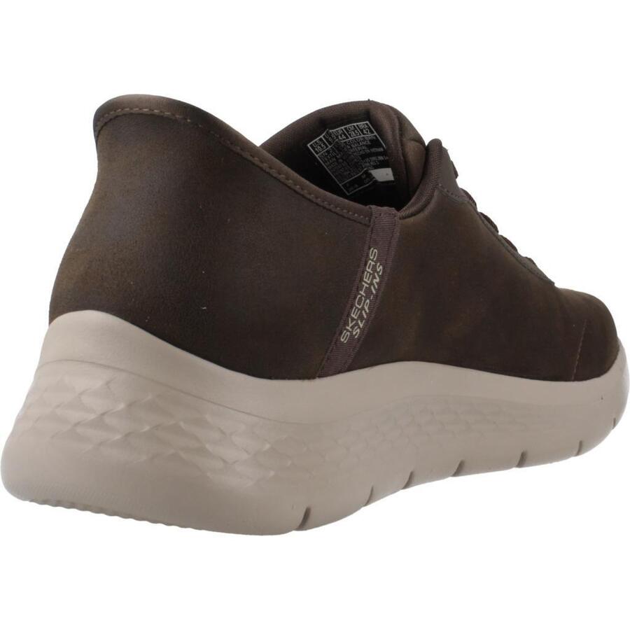 Кроссовки Skechers модель Slip - Ins Go Walk Flex - гладкий цвет коричневый — фото 3