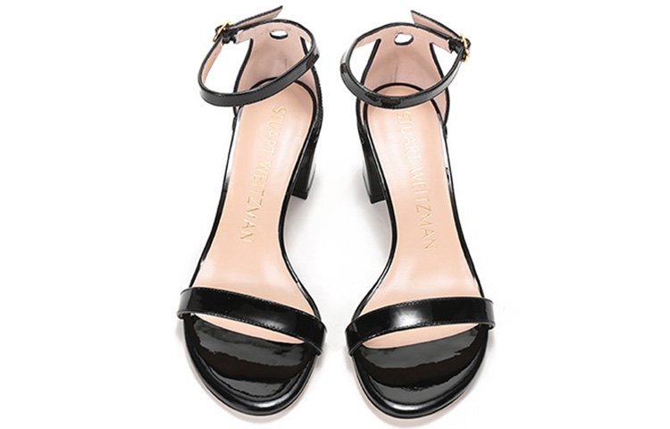 SW One Strap Sandals Women's Black Stuart Weitzman — фото 4