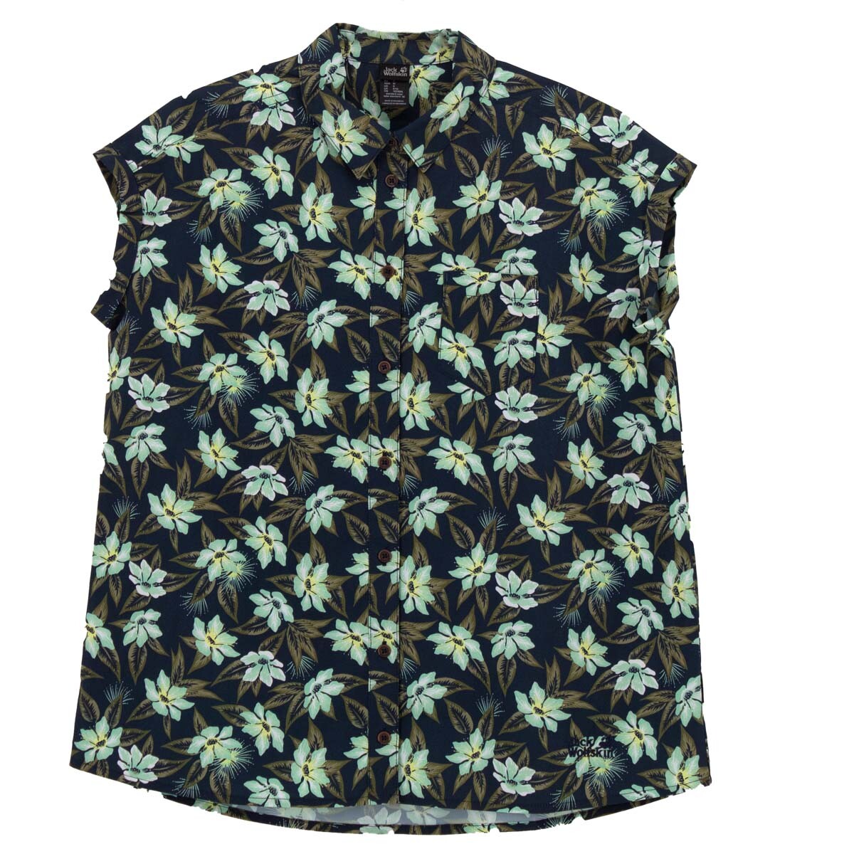 

Футболка Jack Wolfskin Luena blouse, зеленый