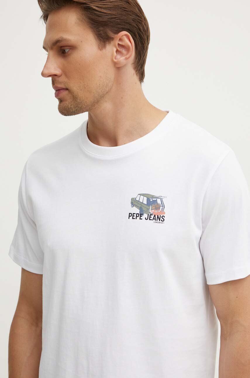 

Хлопковая футболка Pepe Jeans ARSHINE, белый