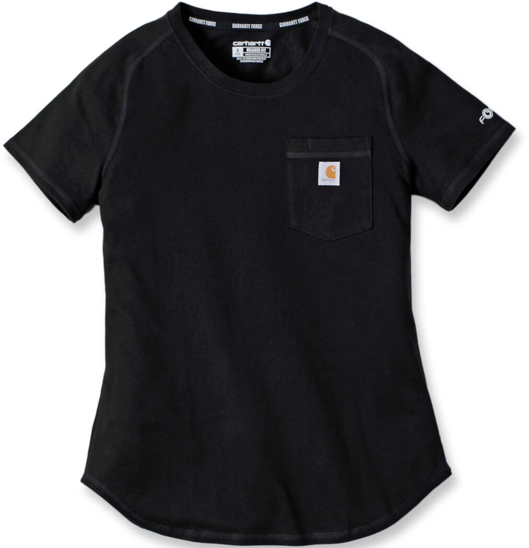 

Футболка Carhartt Force Relaxed Fit Midweight Pocket Ladies T-Shirt, черный
