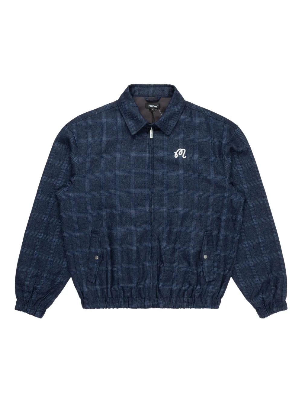 

Клетчатая куртка на молнии Malbon Golf, синий