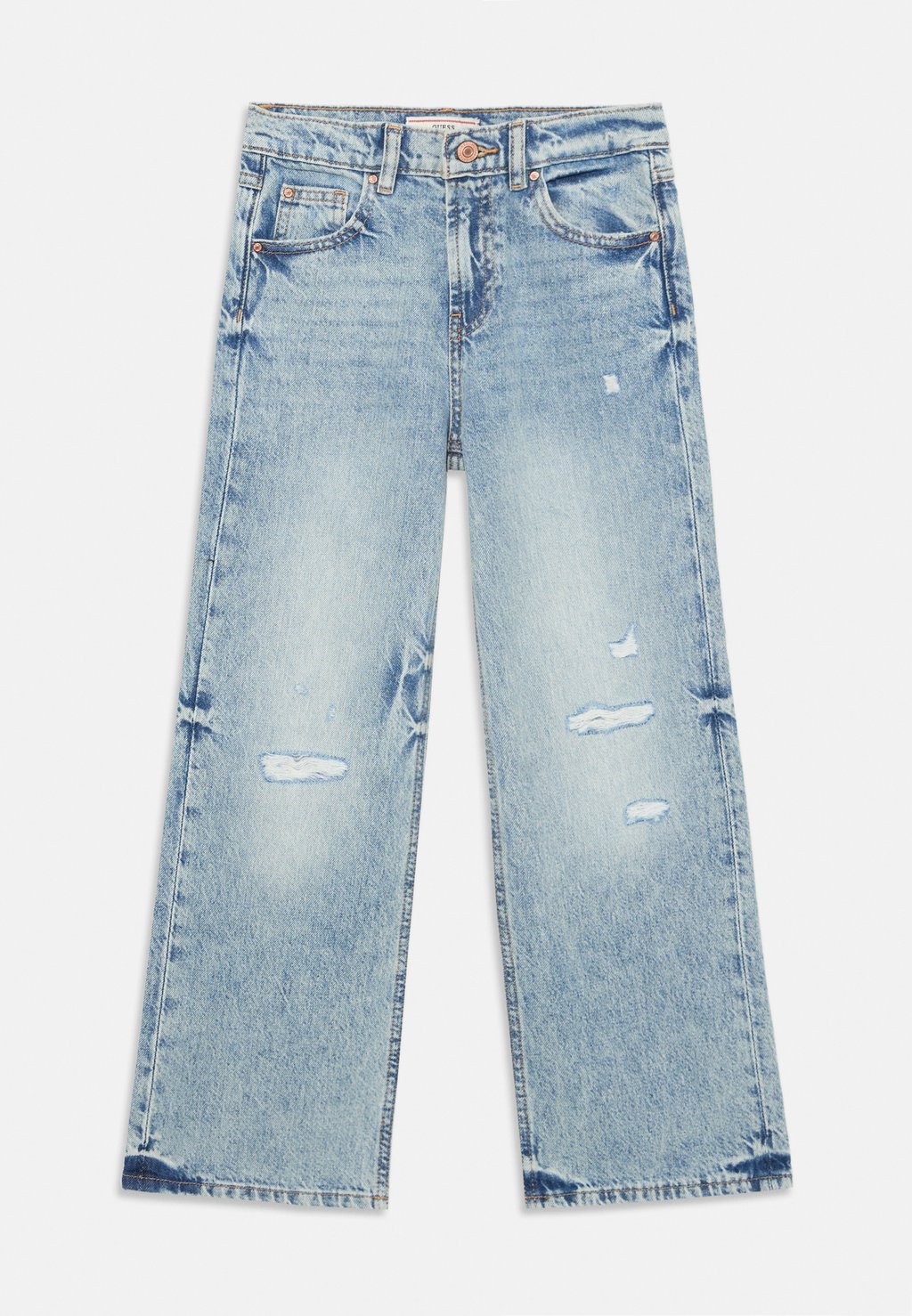 

Джинсы JUNIOR Guess, цвет Indigo Damaged Wash