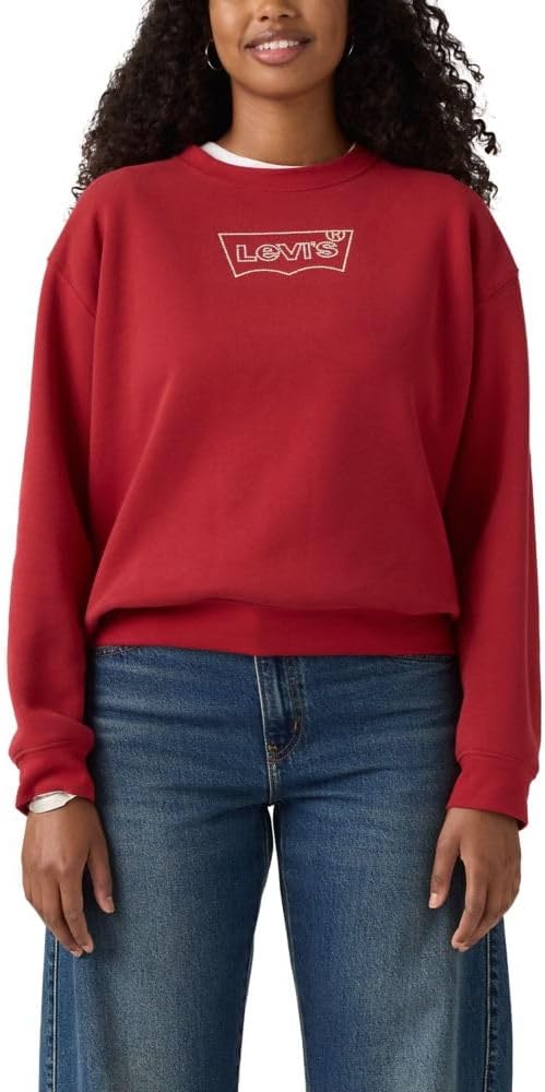 

Женская повседневная футболка-поло Levi's Graphic (также доступна в версии Plus), (New) Batwing Iridescent Rhinestone Rhythmic Red, Красный, Женская повседневная футболка-поло Levi's Graphic (также доступна в версии Plus), (New) Batwing Iridescent Rhinest