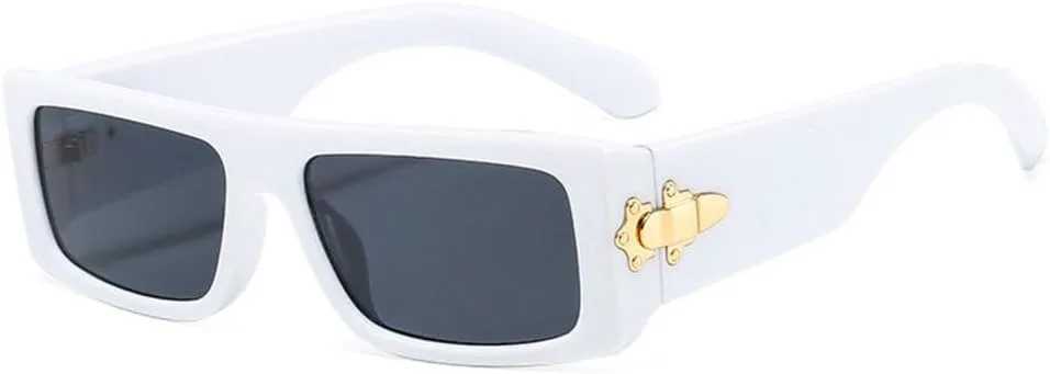 

Модные прямоугольные роскошные женские солнцезащитные очки в винтажном стиле с ярким леопардовым принтом, мужские солнцезащитные очки TYUVIVO, White Gray